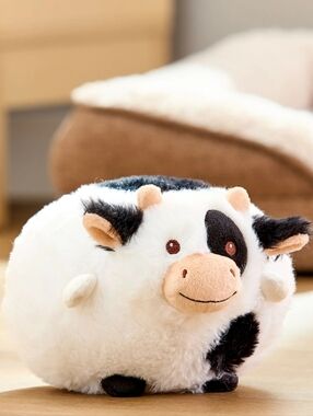 Vibrant Life Round Plush Cow Dog Toy